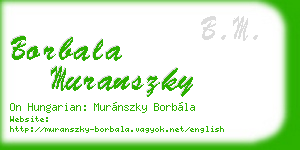 borbala muranszky business card